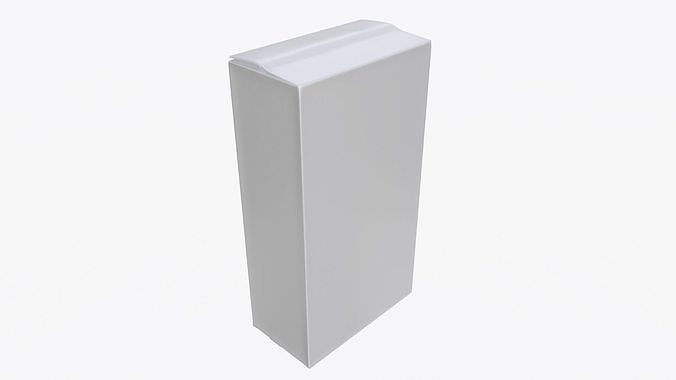Plastic coffee bag package packet 02 mock-up 3D model