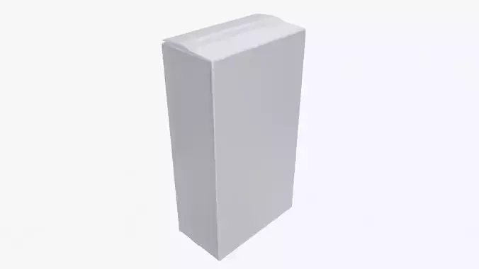 Plastic coffee bag package packet 02 mock-up 3D model