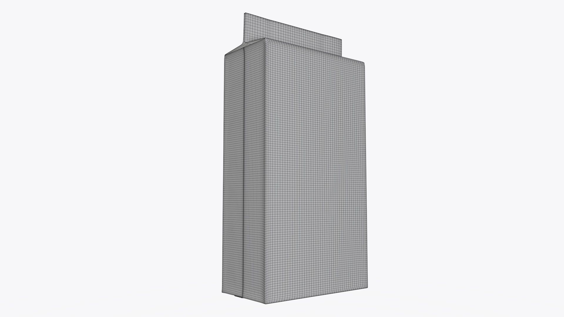 Plastic coffee bag package packet 03 mock-up 3D model_6