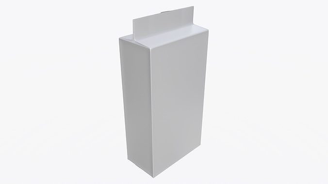 Plastic coffee bag package packet 03 mock-up 3D model
