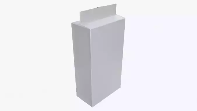 Plastic coffee bag package packet 03 mock-up 3D model