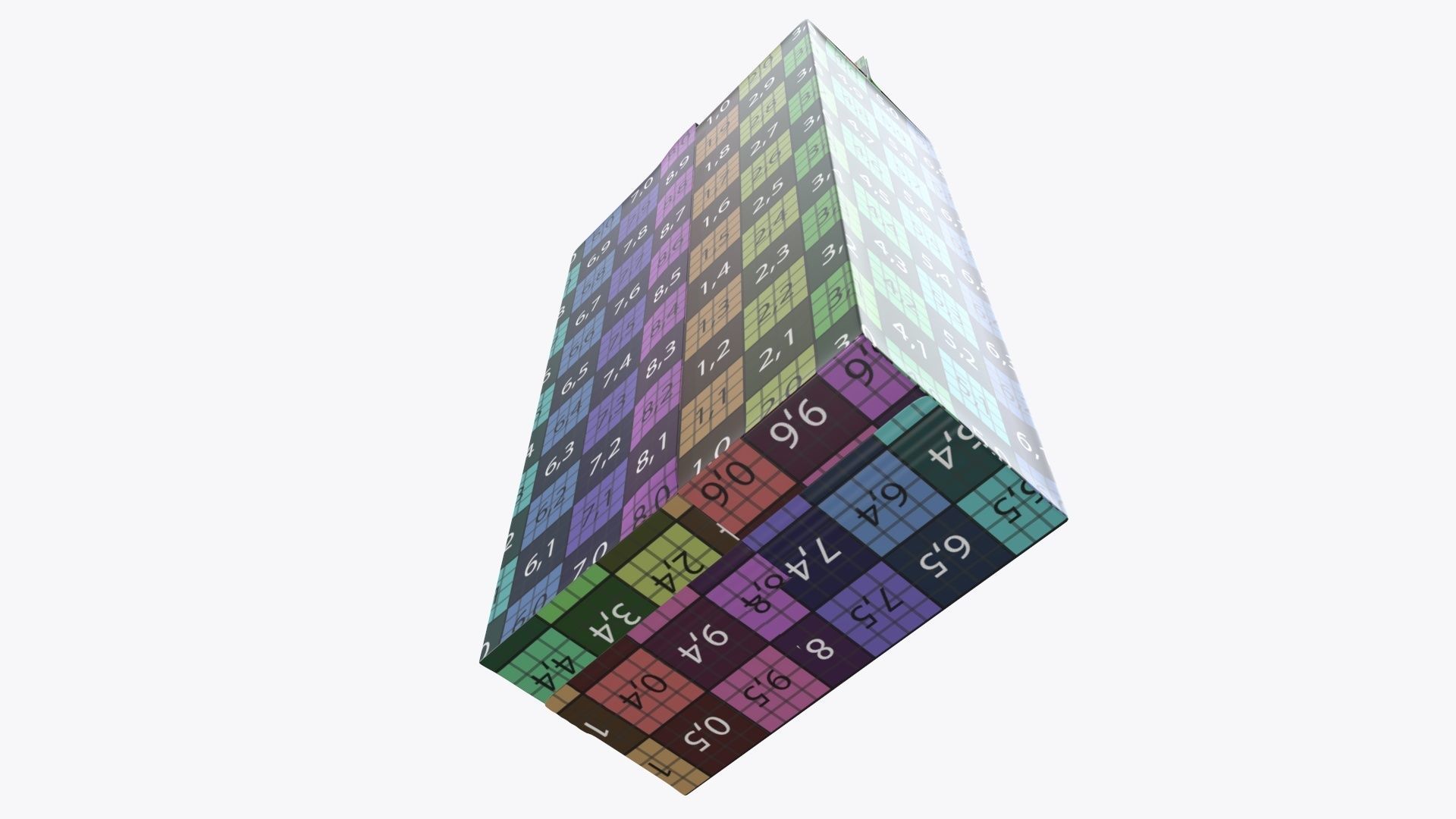 Plastic coffee bag package packet 03 mock-up 3D model_14