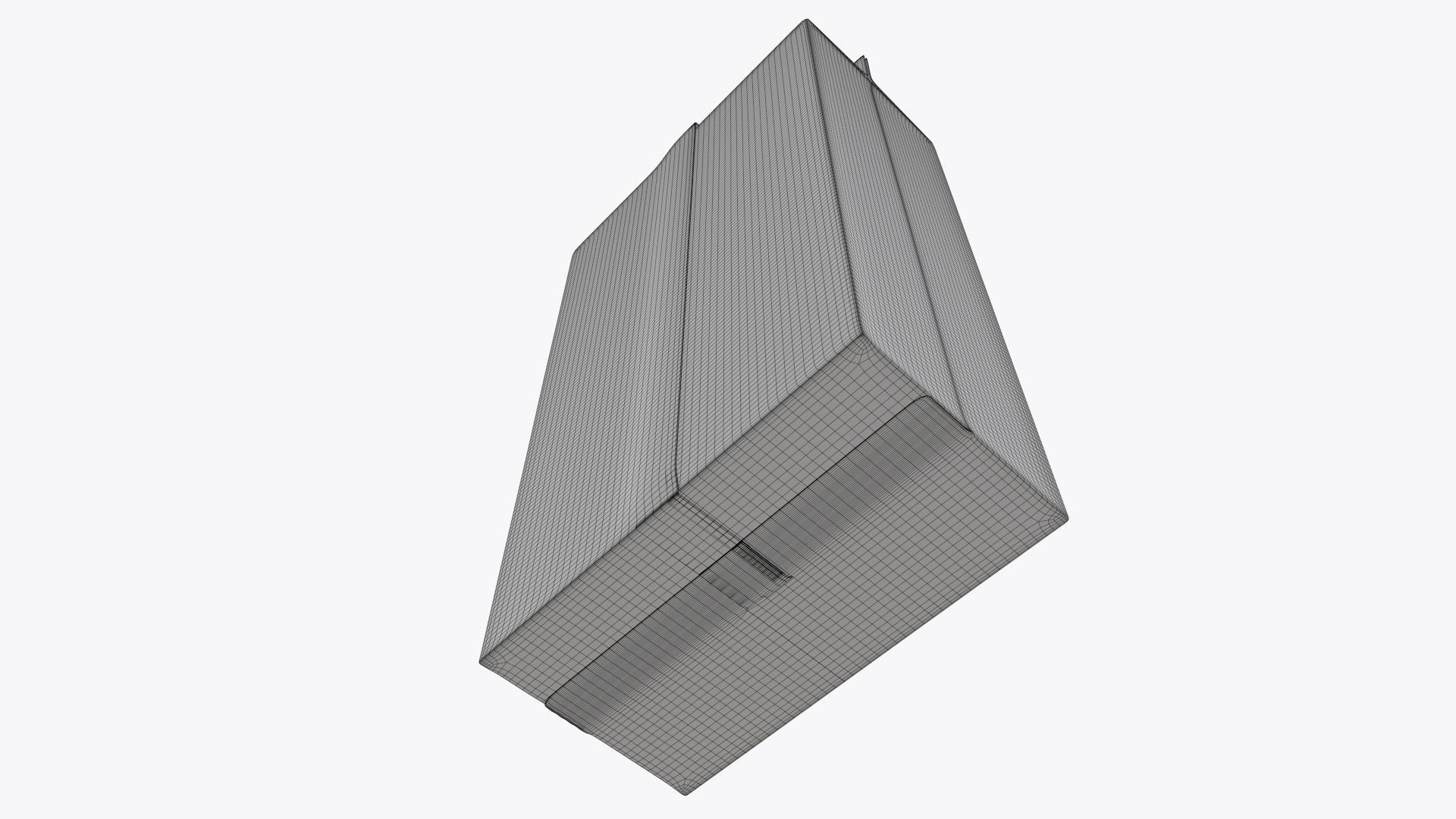 Plastic coffee bag package packet 03 mock-up 3D model_9