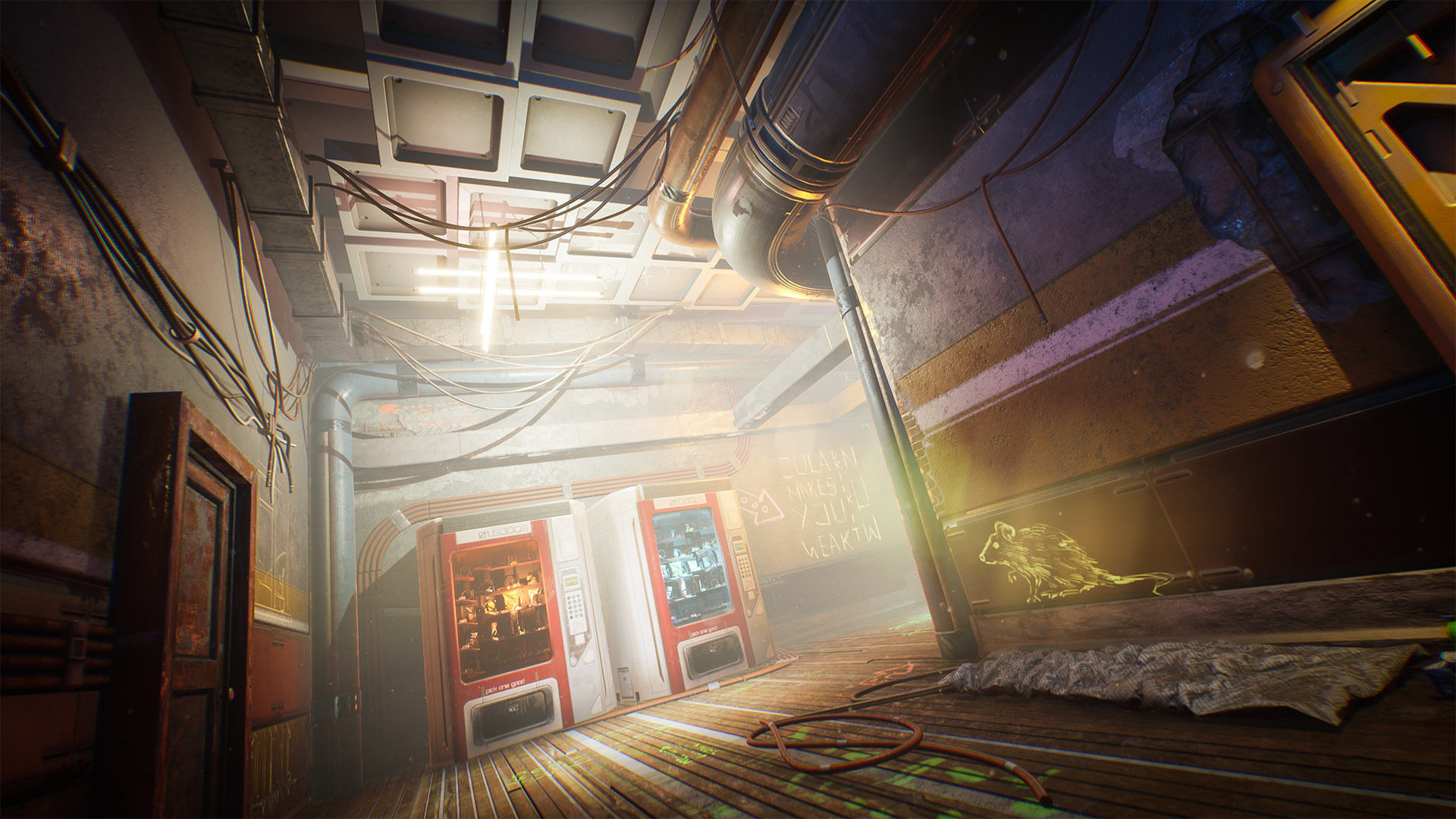 Cyberpunk Interior Environment Kitbash Set Low-poly 3D model_9