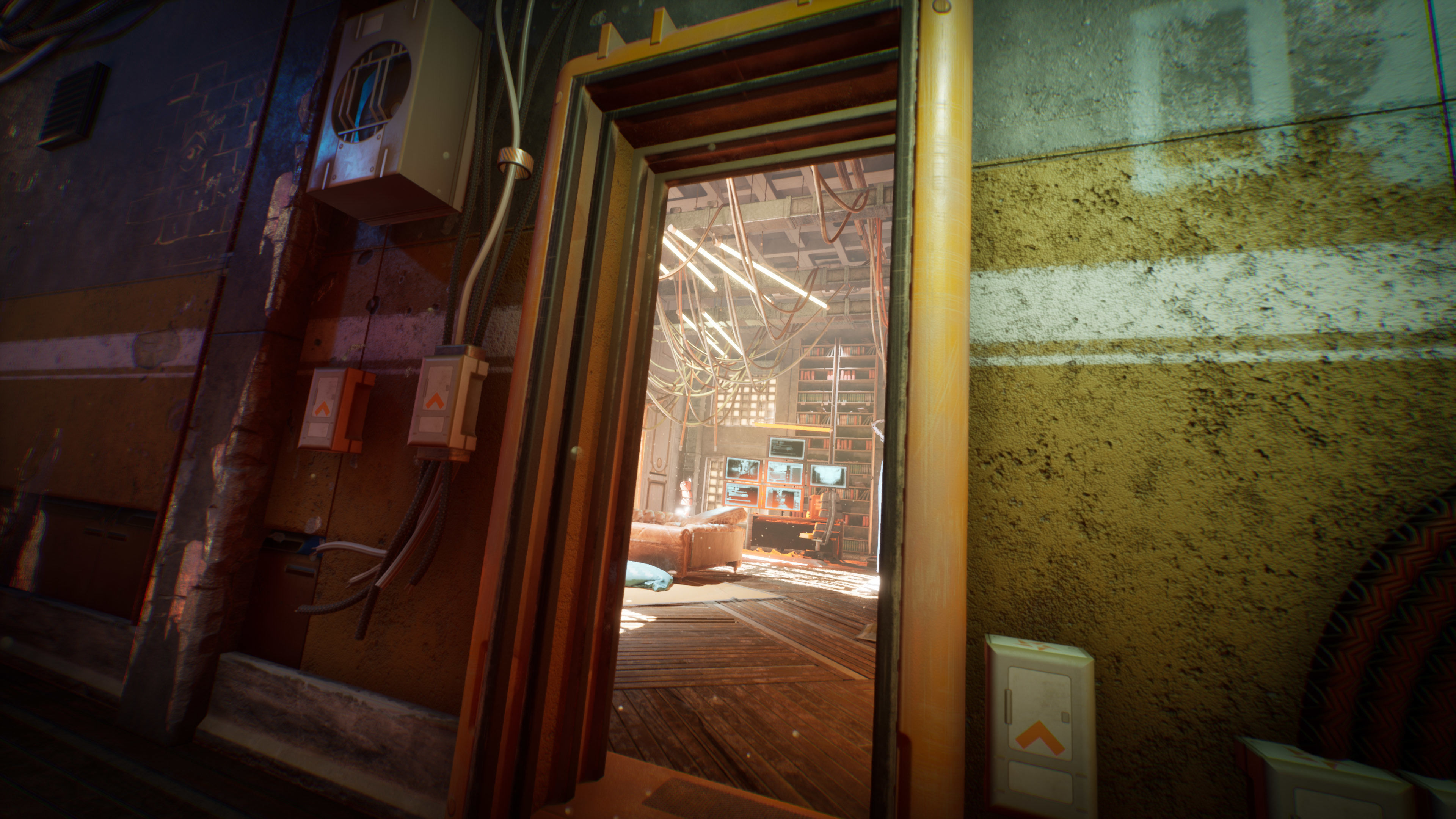 Cyberpunk Interior Environment Kitbash Set Low-poly 3D model_3