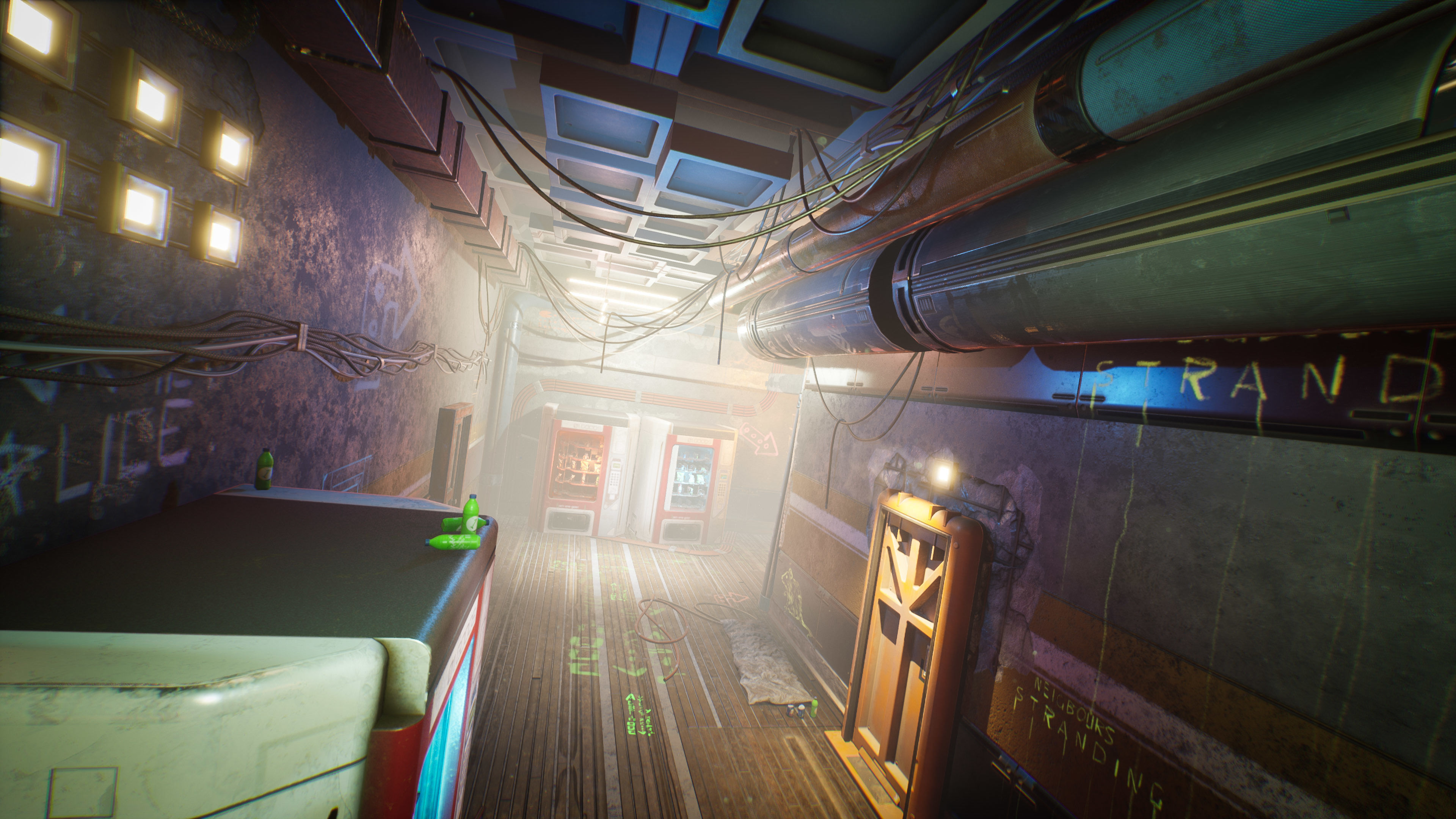 Cyberpunk Interior Environment Kitbash Set Low-poly 3D model_10