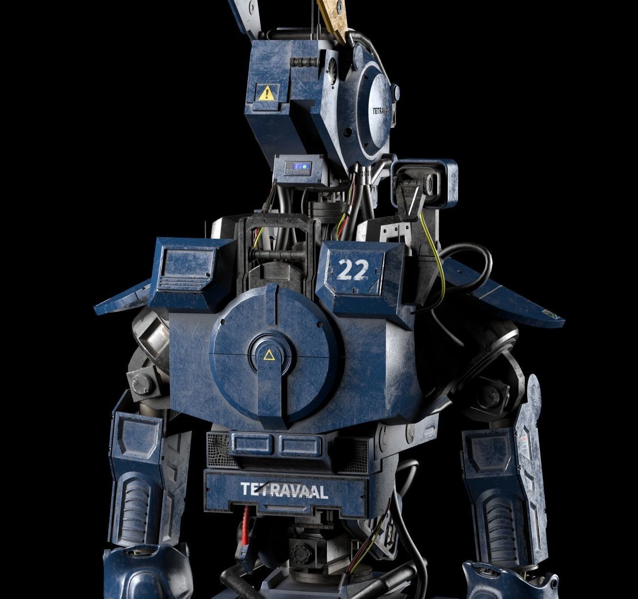 Chappie 3D model robot 3D model_7