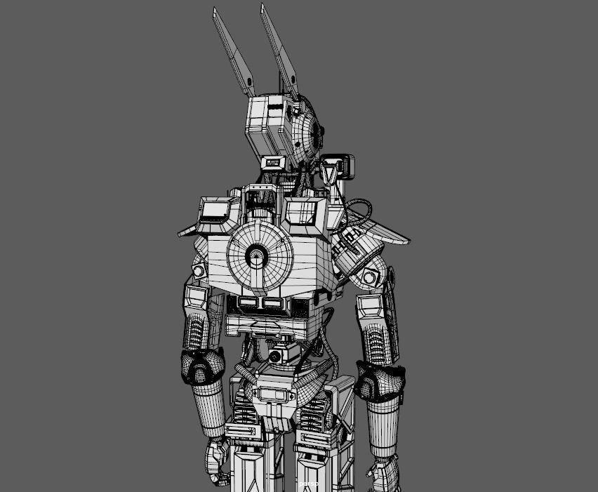 Chappie 3D model robot 3D model_9