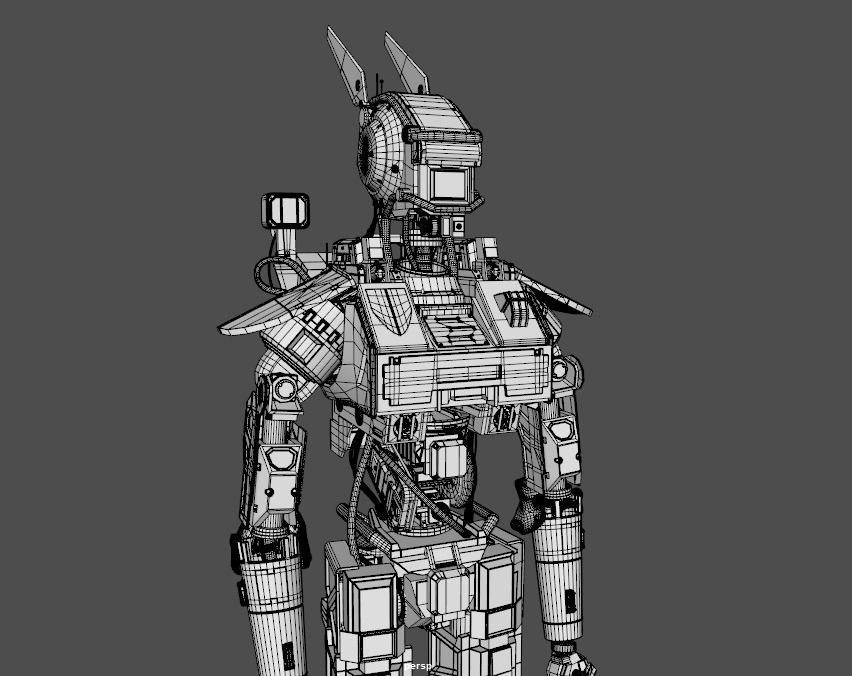 Chappie 3D model robot 3D model_8