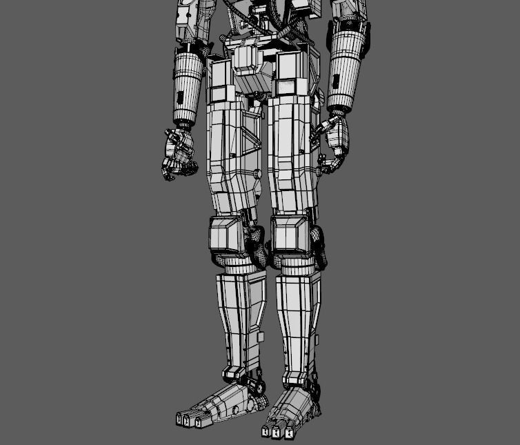 Chappie 3D model robot 3D model_10