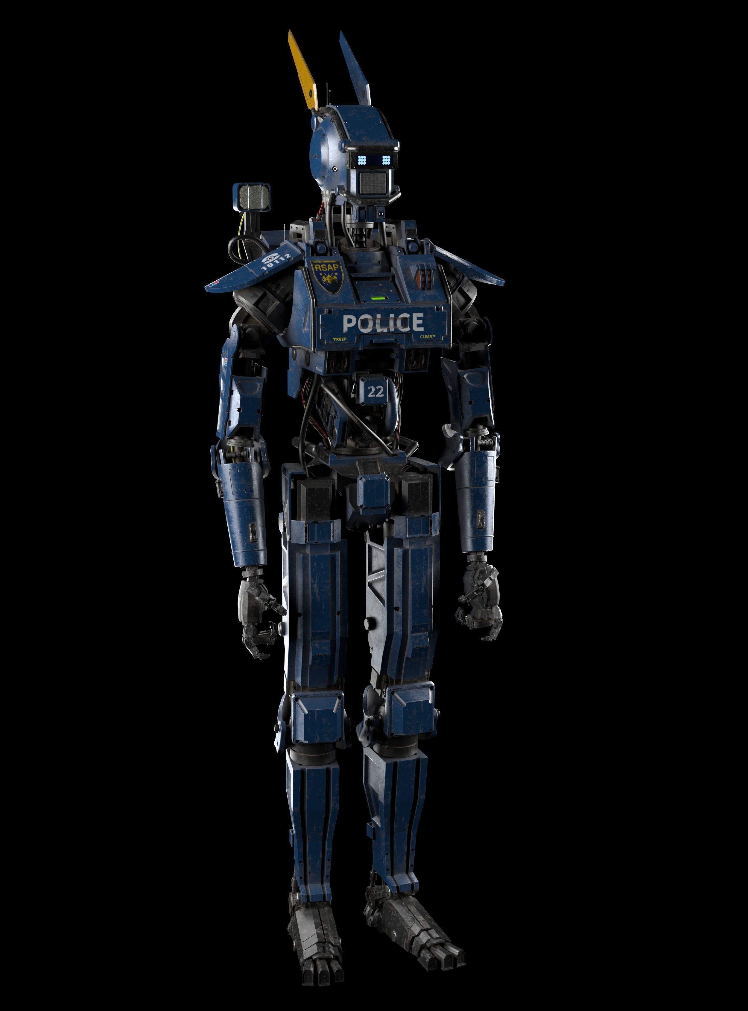 Chappie 3D model robot 3D model_4