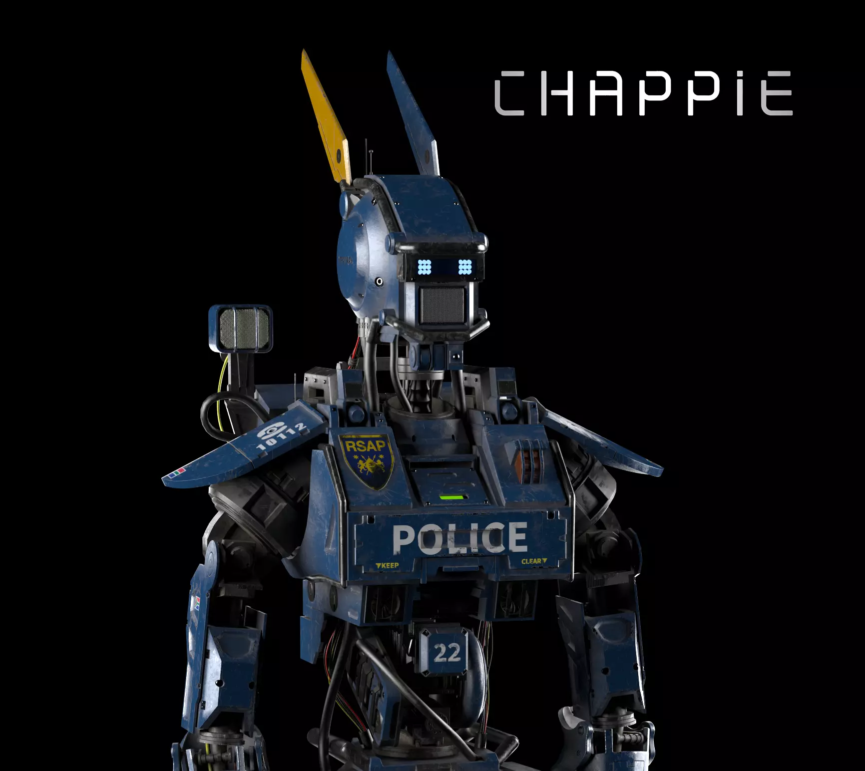 Chappie 3D model robot 3D model_0