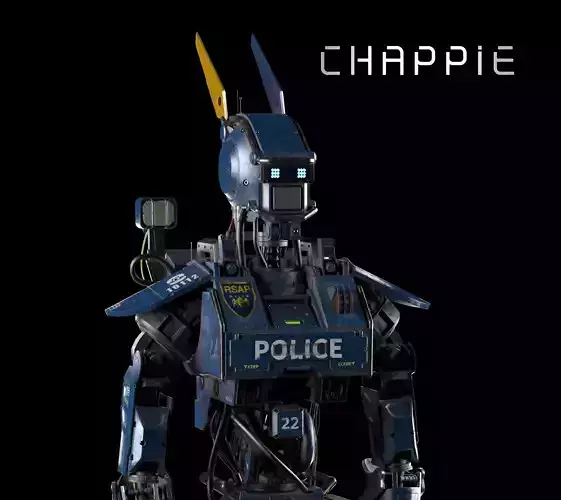 Chappie 3D model robot 3D model