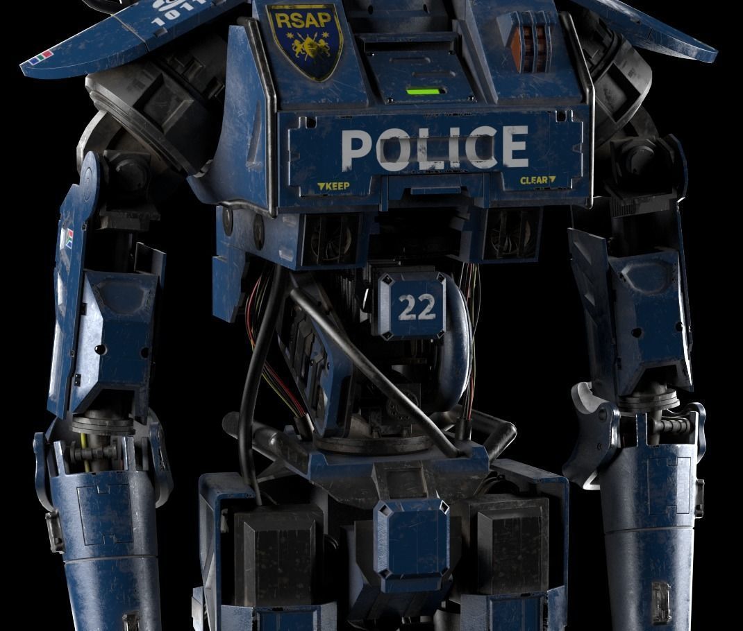 Chappie 3D model robot 3D model_6