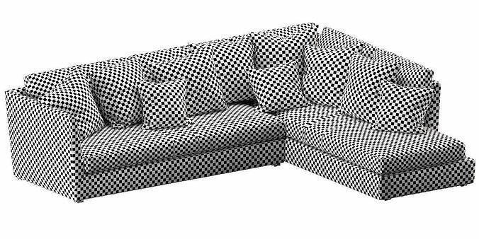 Flexform Victor Chaise Lounge 3D model 5