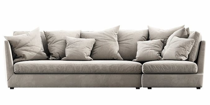Flexform Victor Chaise Lounge 3D model 4