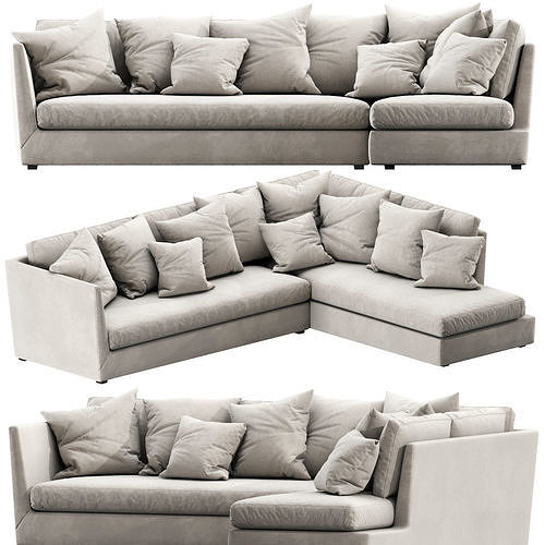 Flexform Victor Chaise Lounge 3D model 2