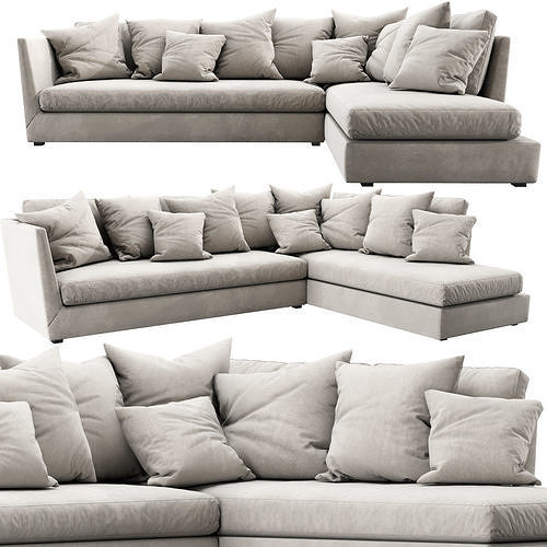 Flexform Victor Chaise Lounge 3D model 3