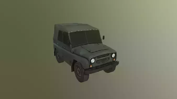 UAZ Jeep - Lowpoly Game Ready 