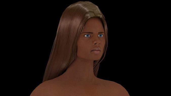 Model 4 nude woman 3D model