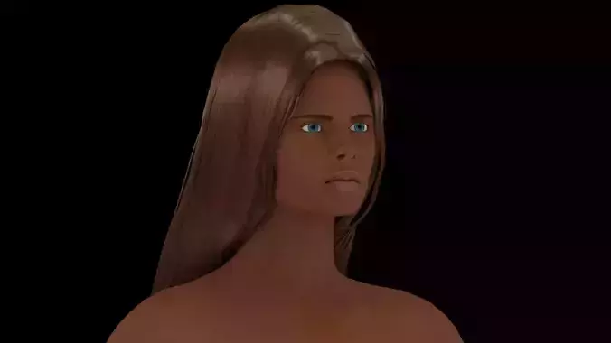Model 4 nude woman 3D model