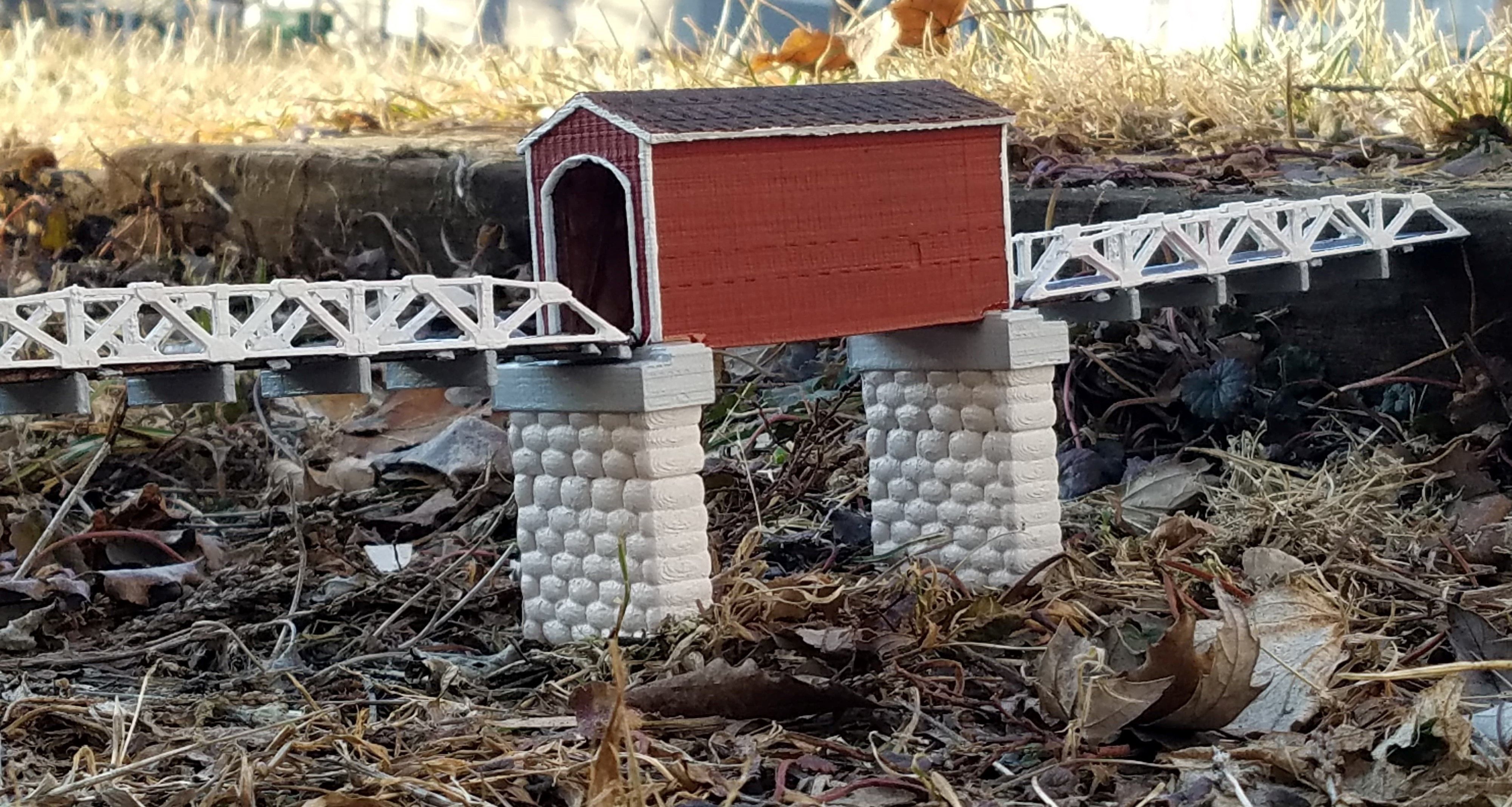 Wolf Covered Bridge 3D print model_3