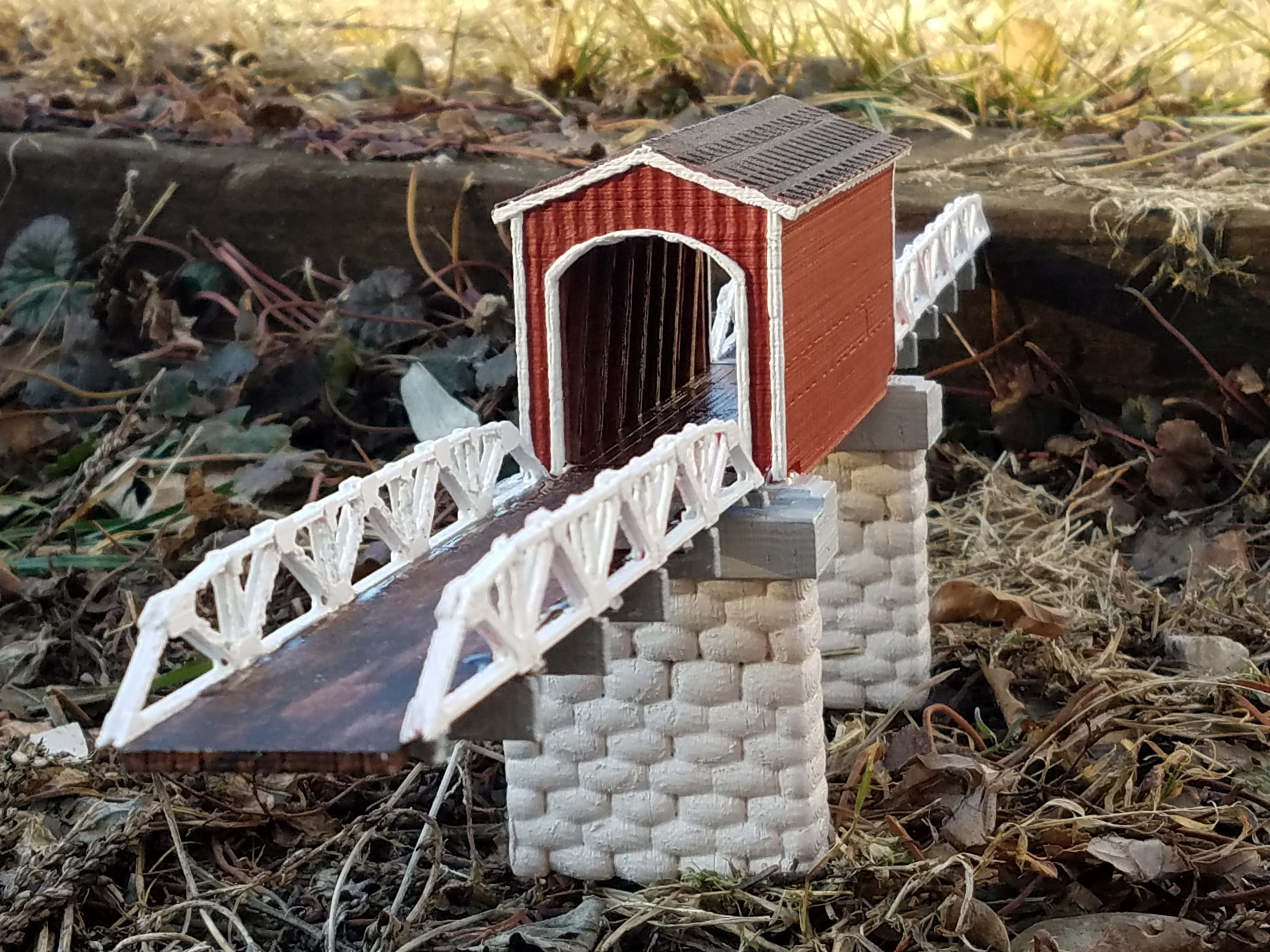 Wolf Covered Bridge 3D print model_1
