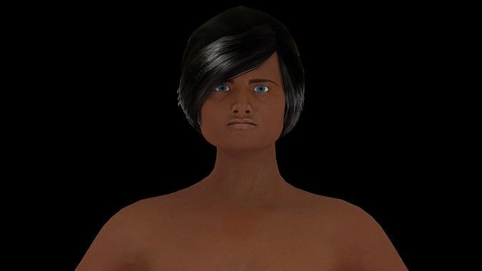 Model 6 nude woman 3D model