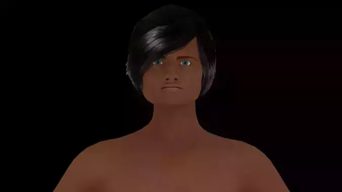 Model 6 nude woman 3D model