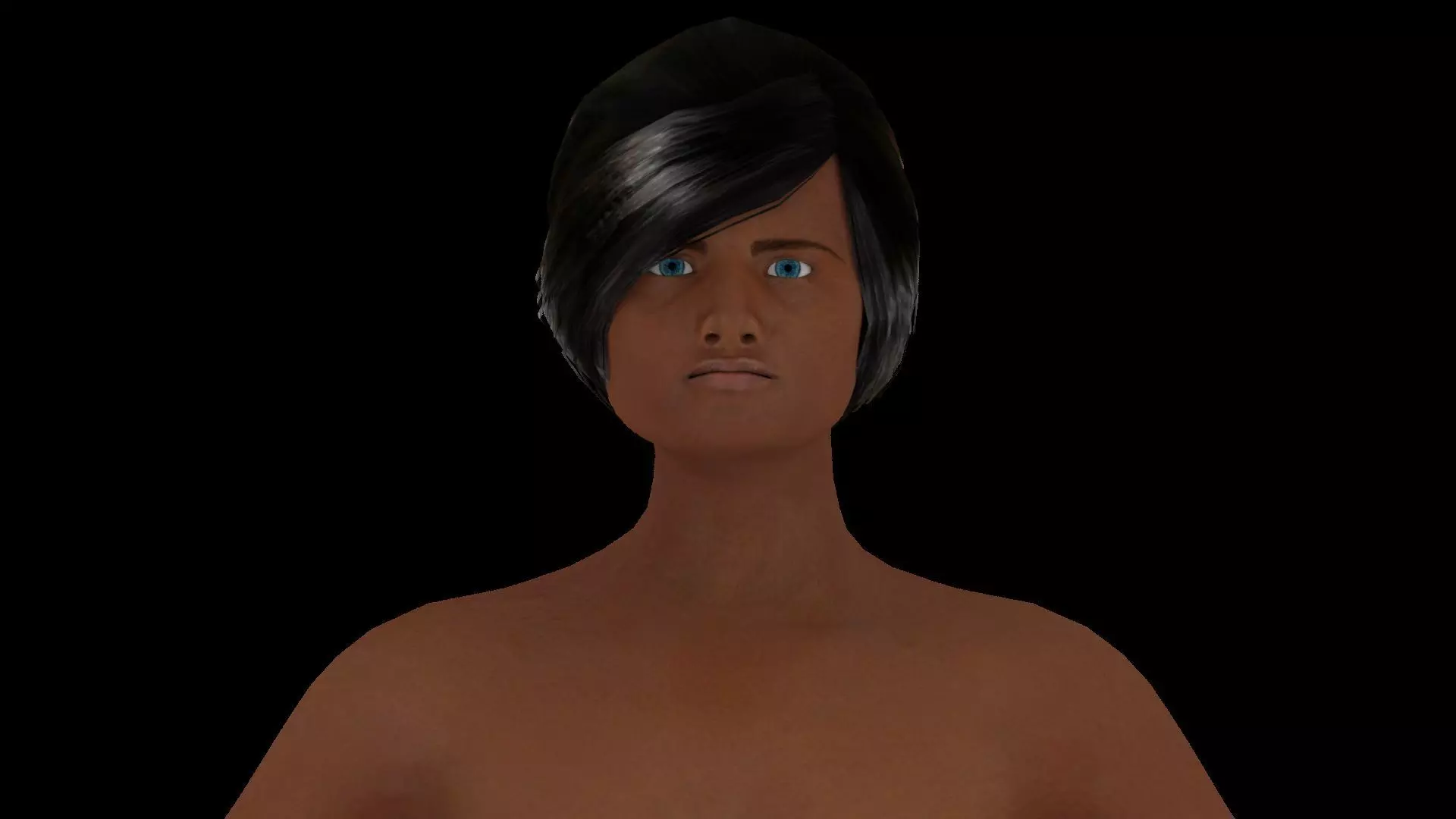 Model 6 nude woman 3D model_0