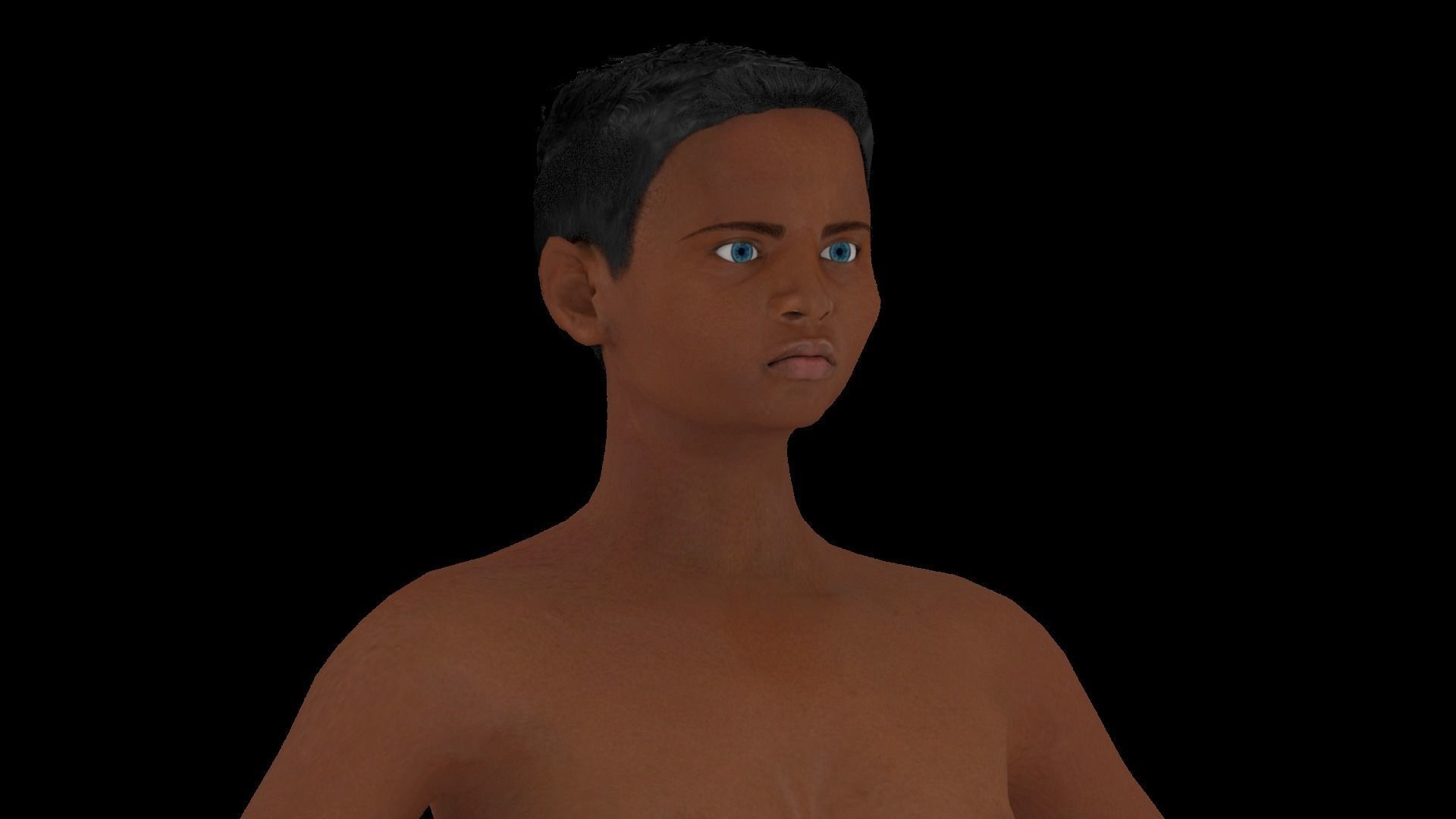 Model 8 nude woman 3D model_1