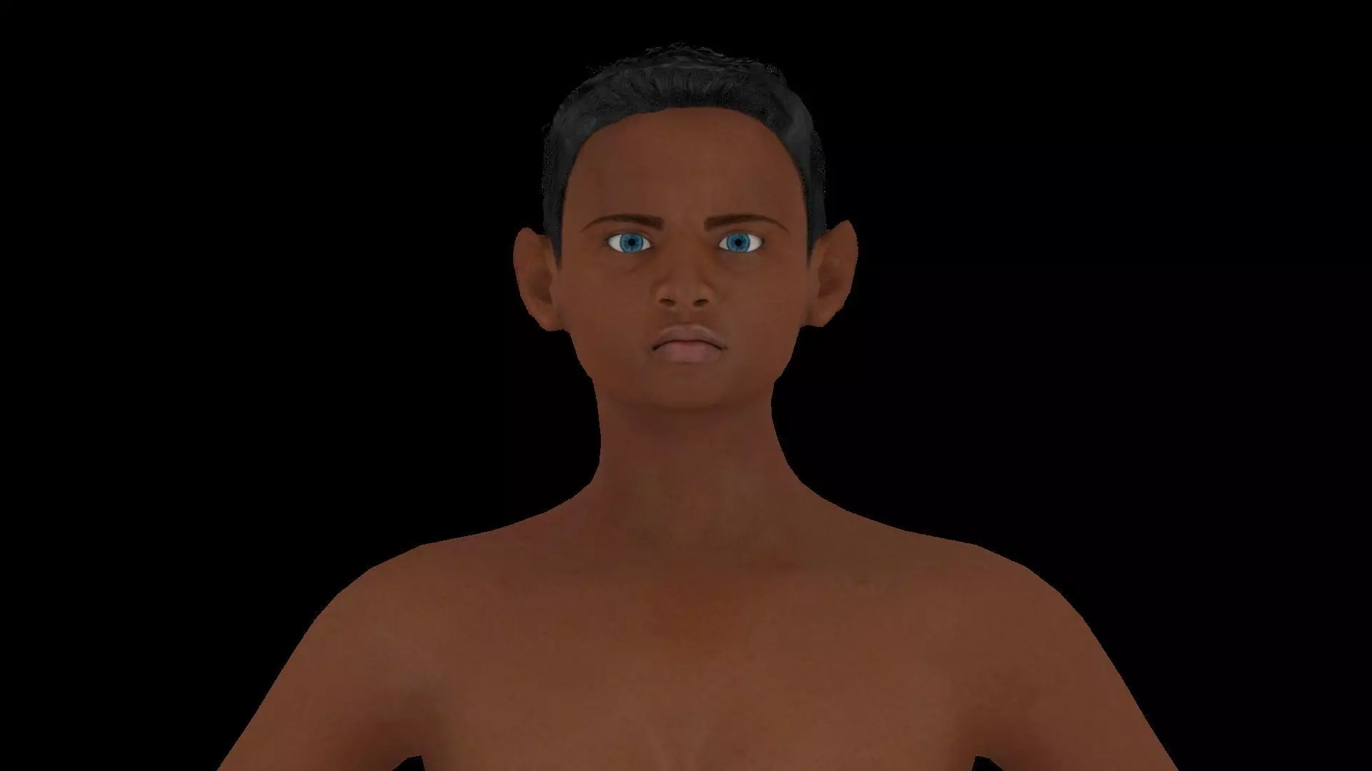 Model 8 nude woman 3D model_0