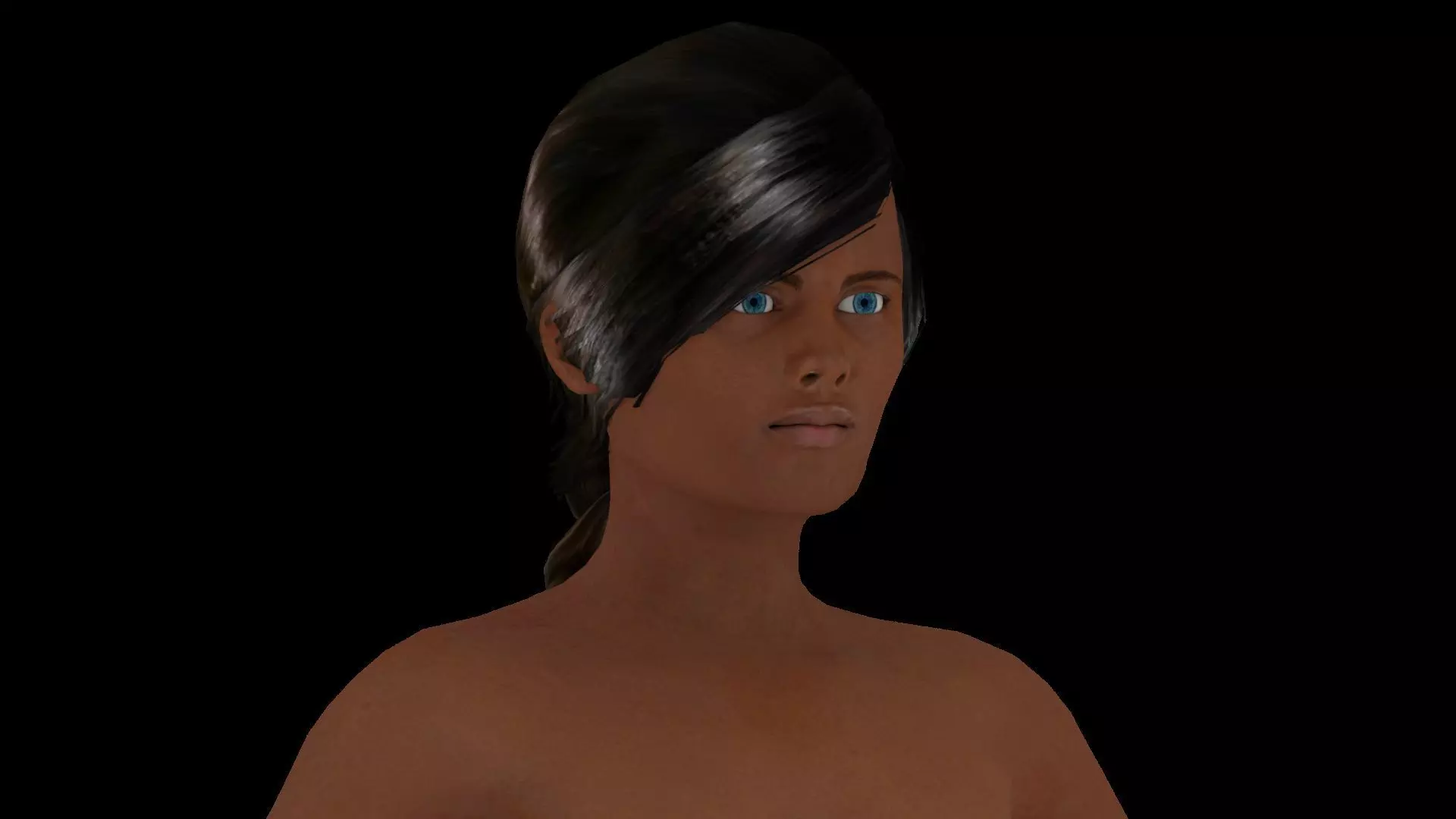 Model 7 nude woman 3D model_0