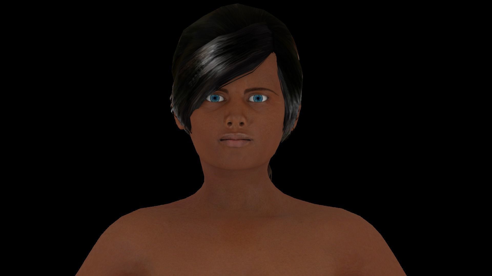 Model 7 nude woman 3D model_1