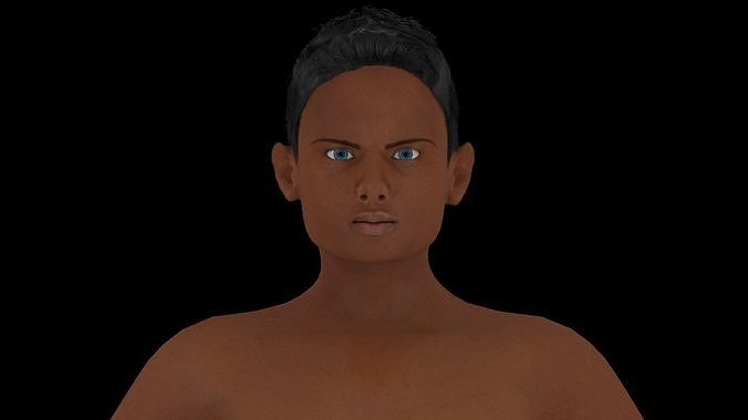 Model 9 nude woman 3D model
