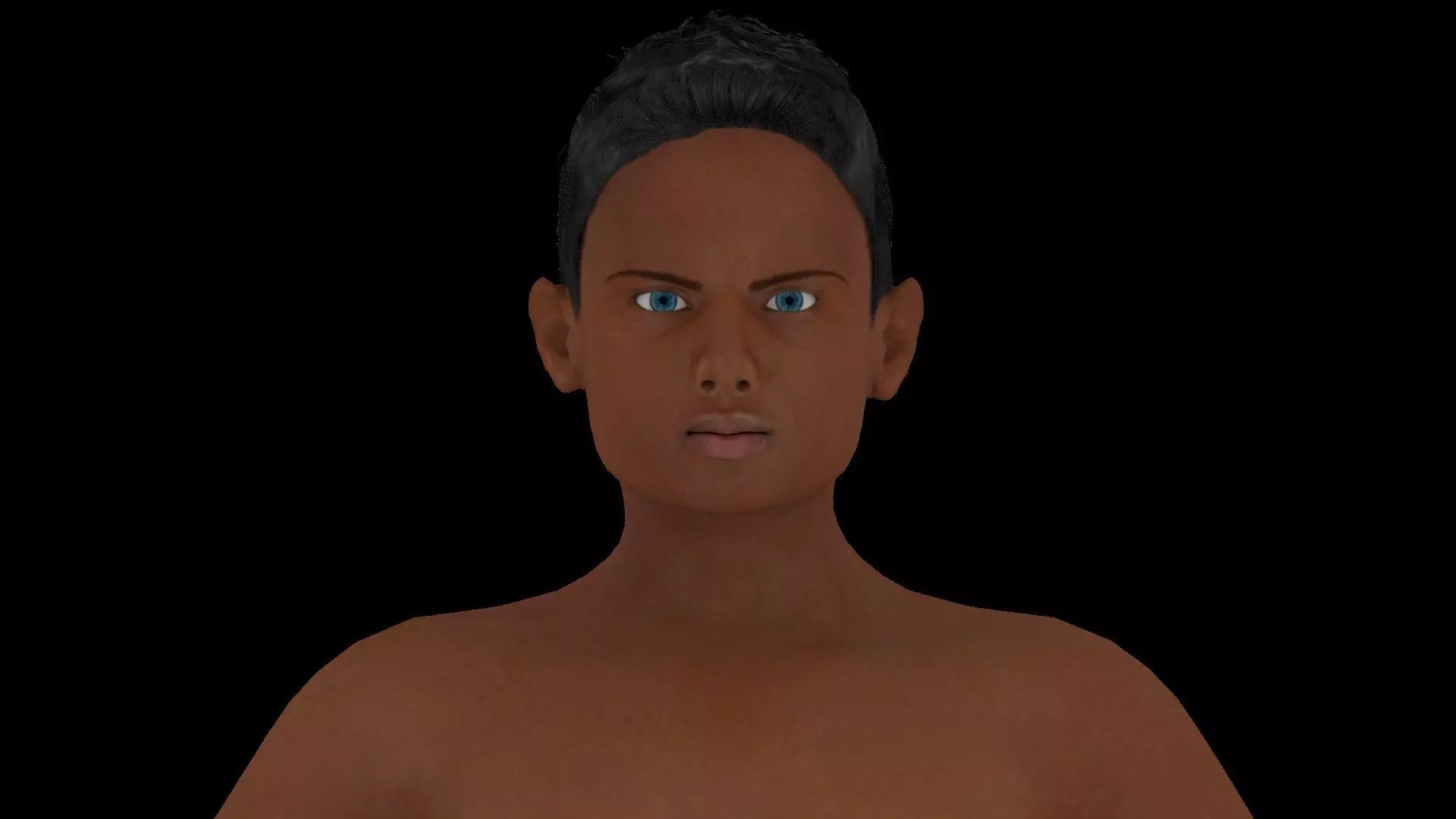 Model 9 nude woman 3D model_0