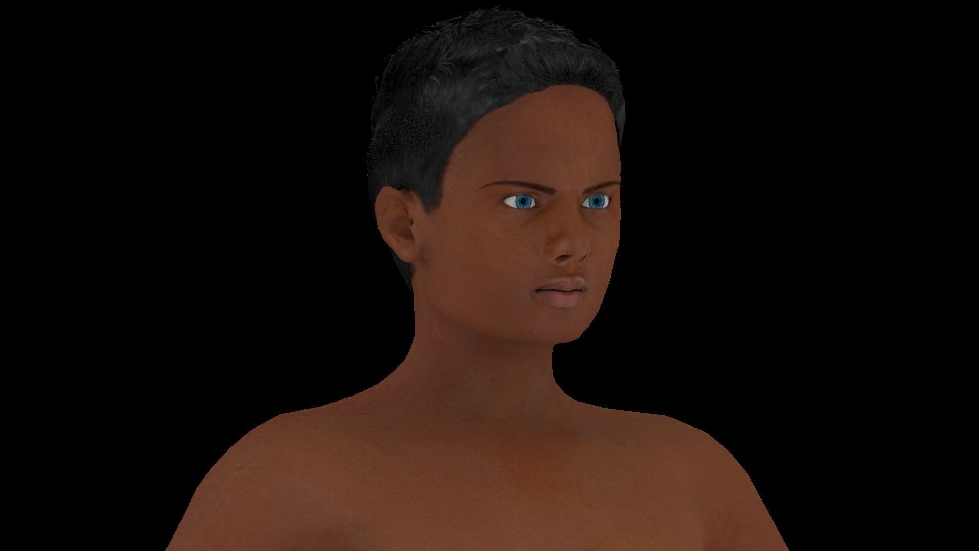 Model 9 nude woman 3D model_1