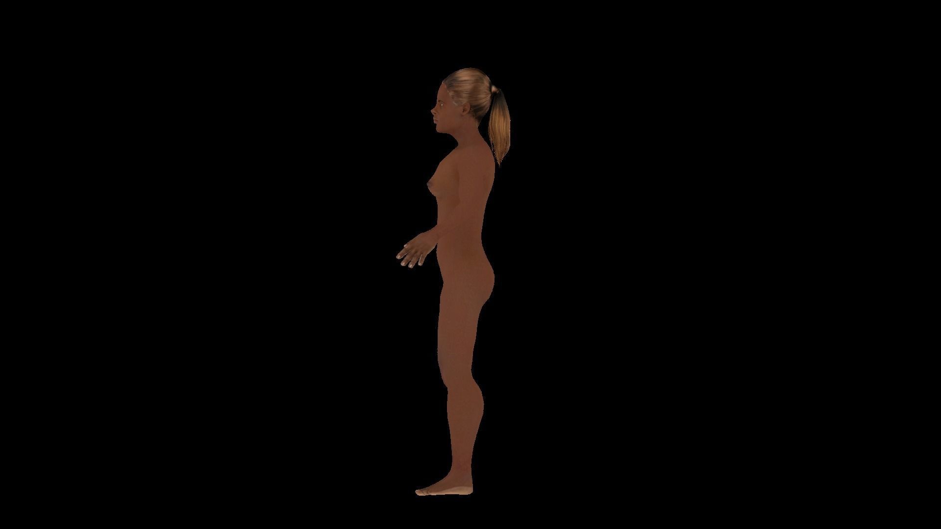 Model 10 nude woman 3D model_4