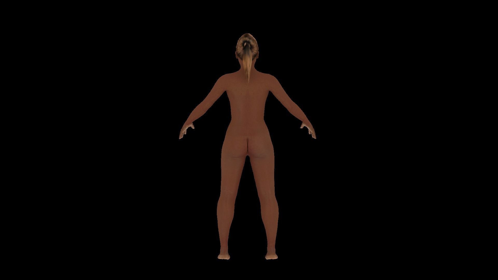 Model 10 nude woman 3D model_5