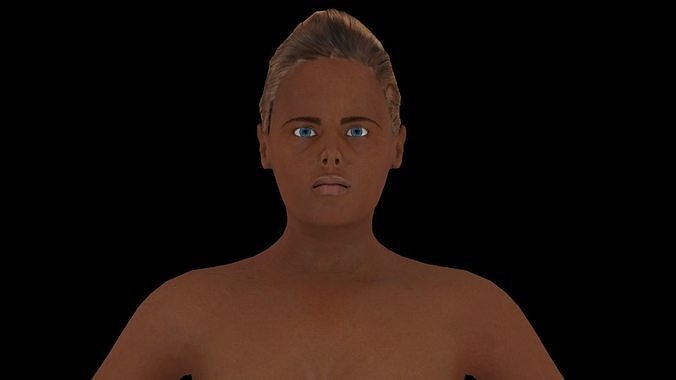 Model 10 nude woman 3D model