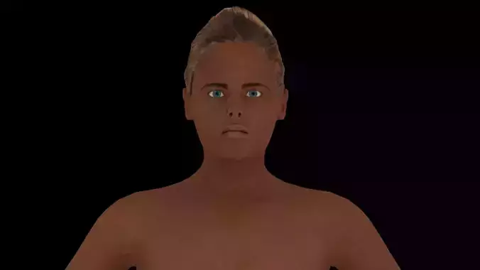 Model 10 nude woman 3D model