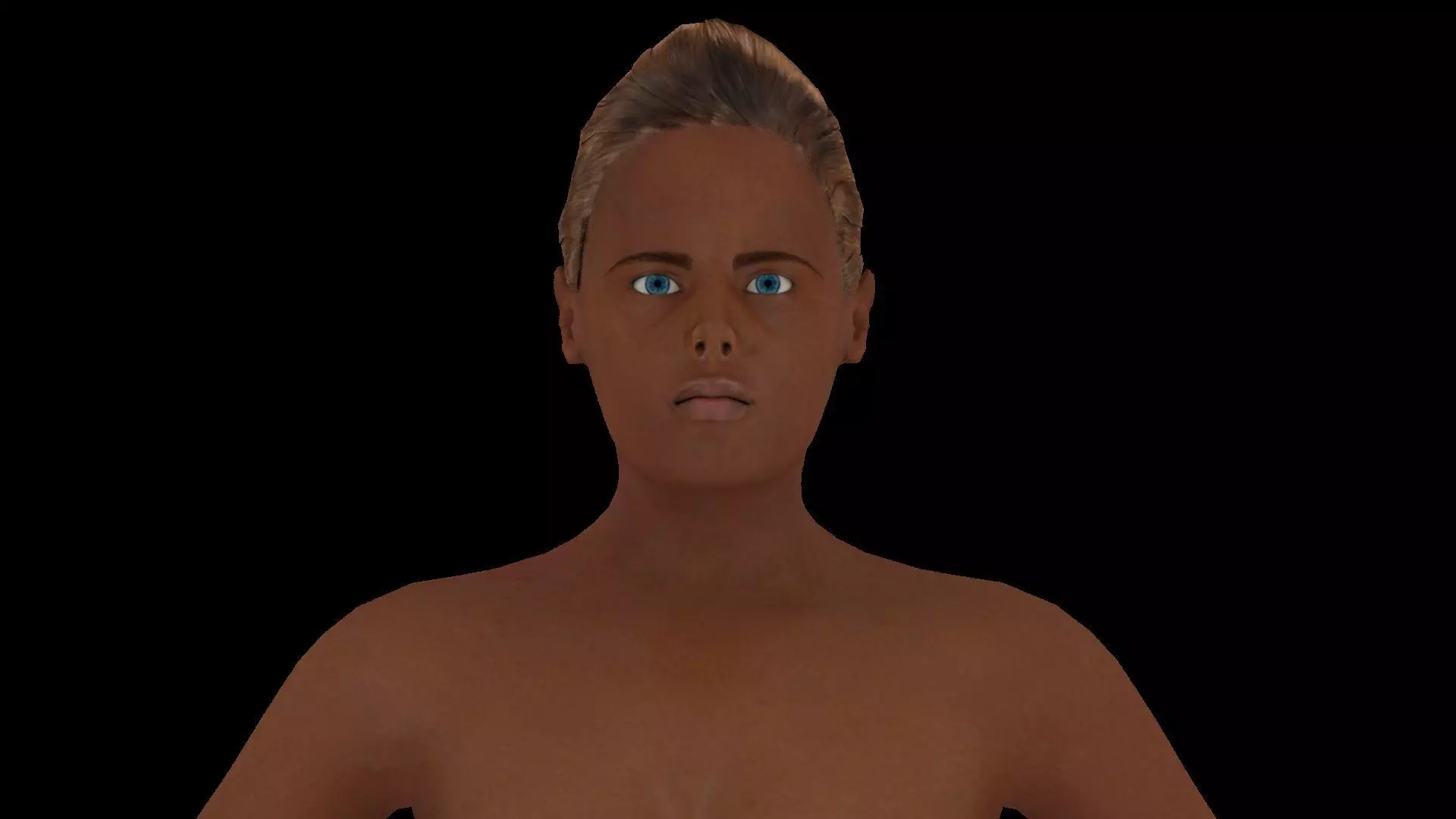 Model 10 nude woman 3D model_0