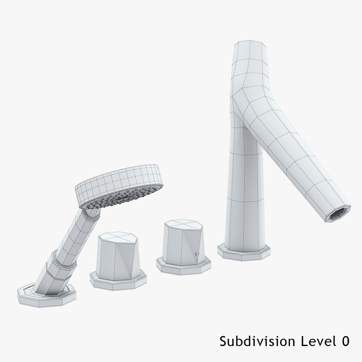 Hansgrohe Axor Starck Organic Bath Mixer 3D model_11