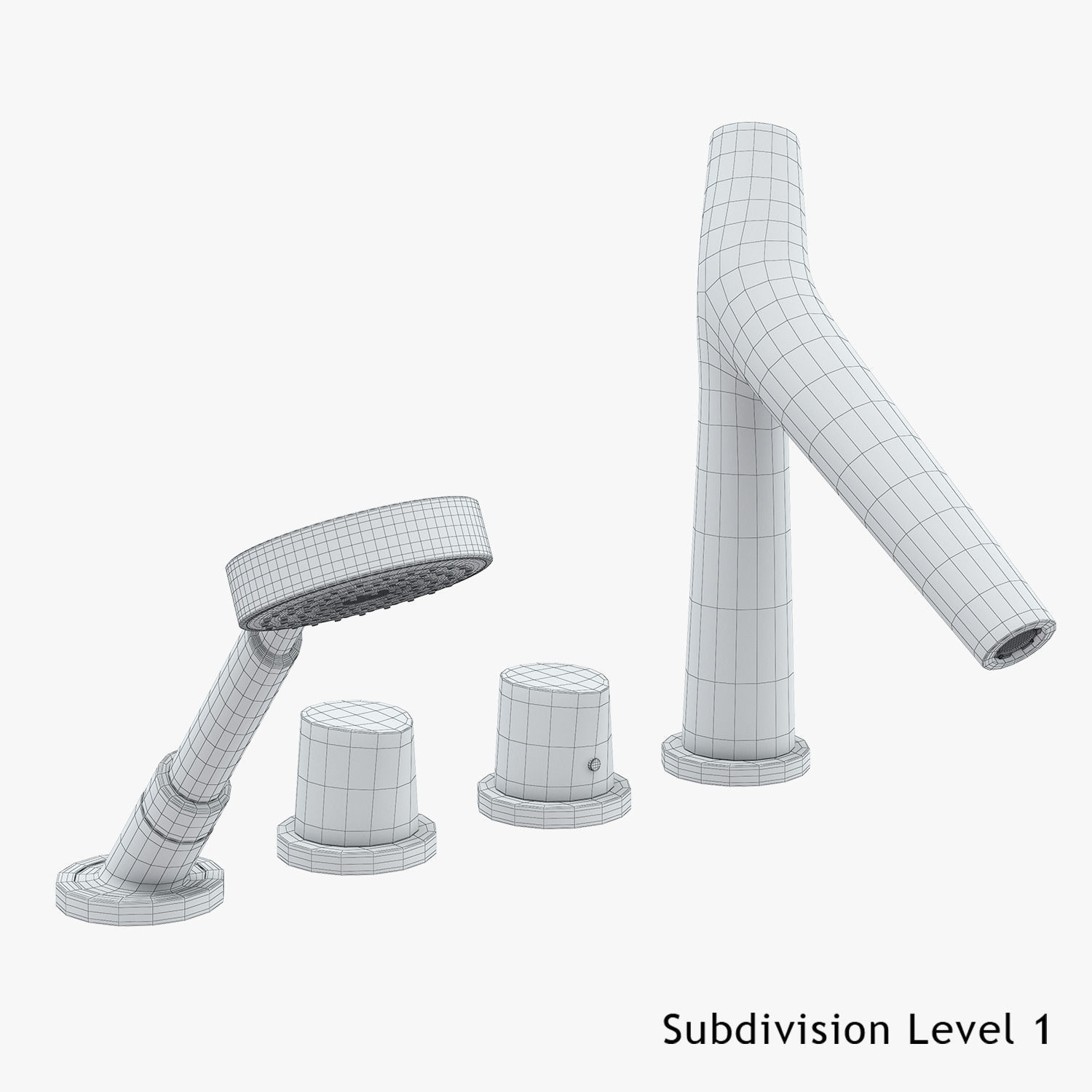 Hansgrohe Axor Starck Organic Bath Mixer 3D model_8