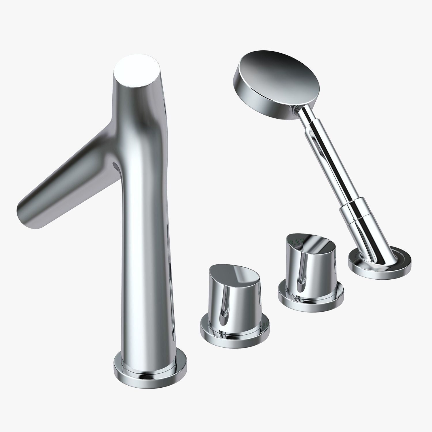 Hansgrohe Axor Starck Organic Bath Mixer 3D model_4