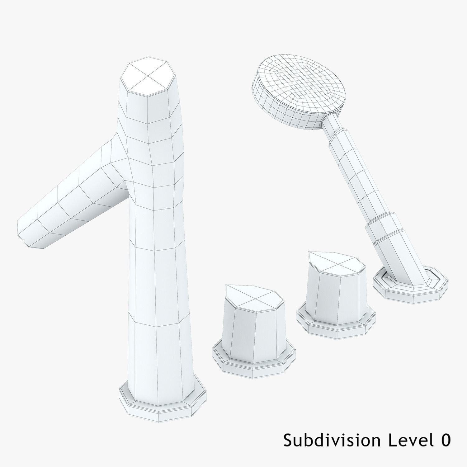 Hansgrohe Axor Starck Organic Bath Mixer 3D model_17