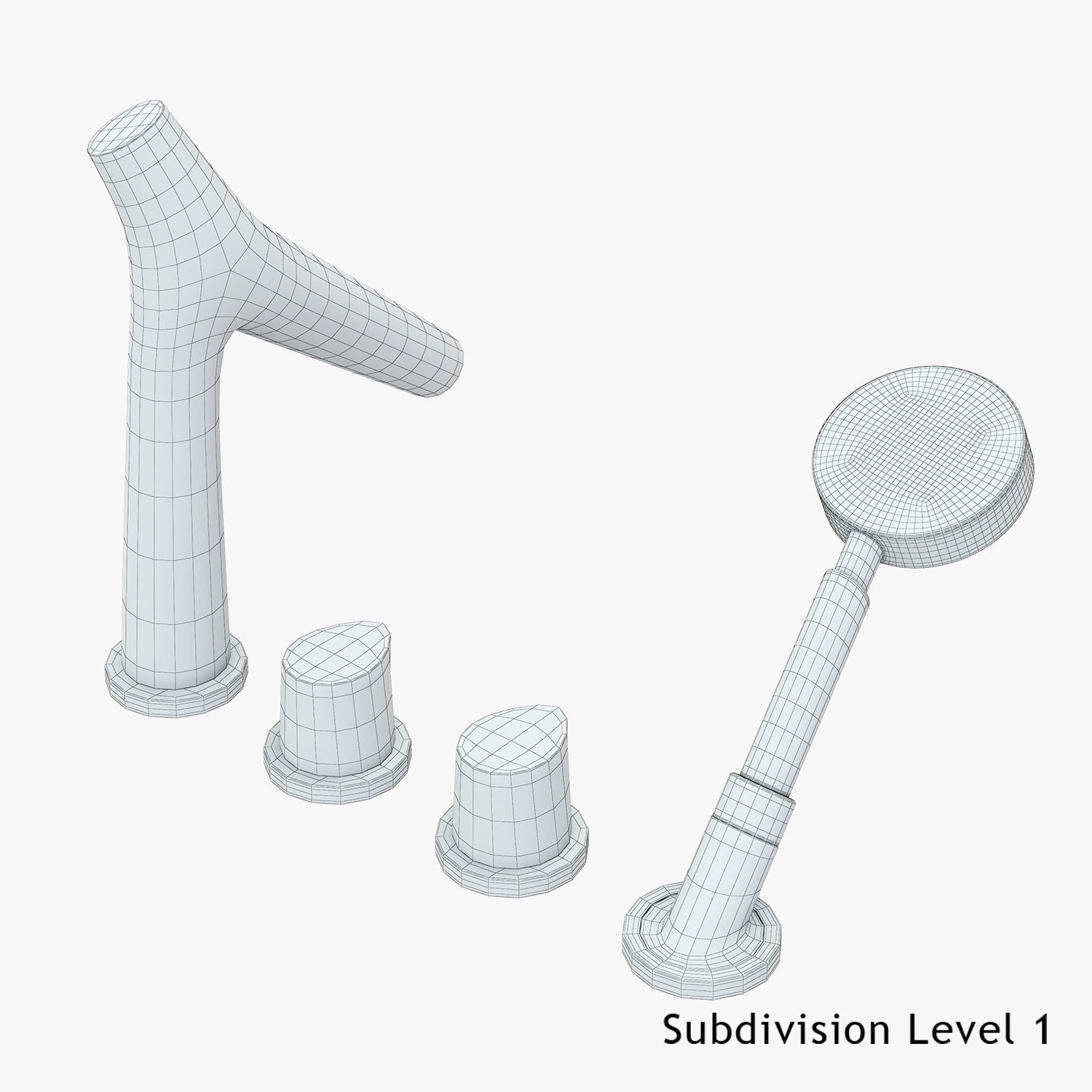 Hansgrohe Axor Starck Organic Bath Mixer 3D model_9