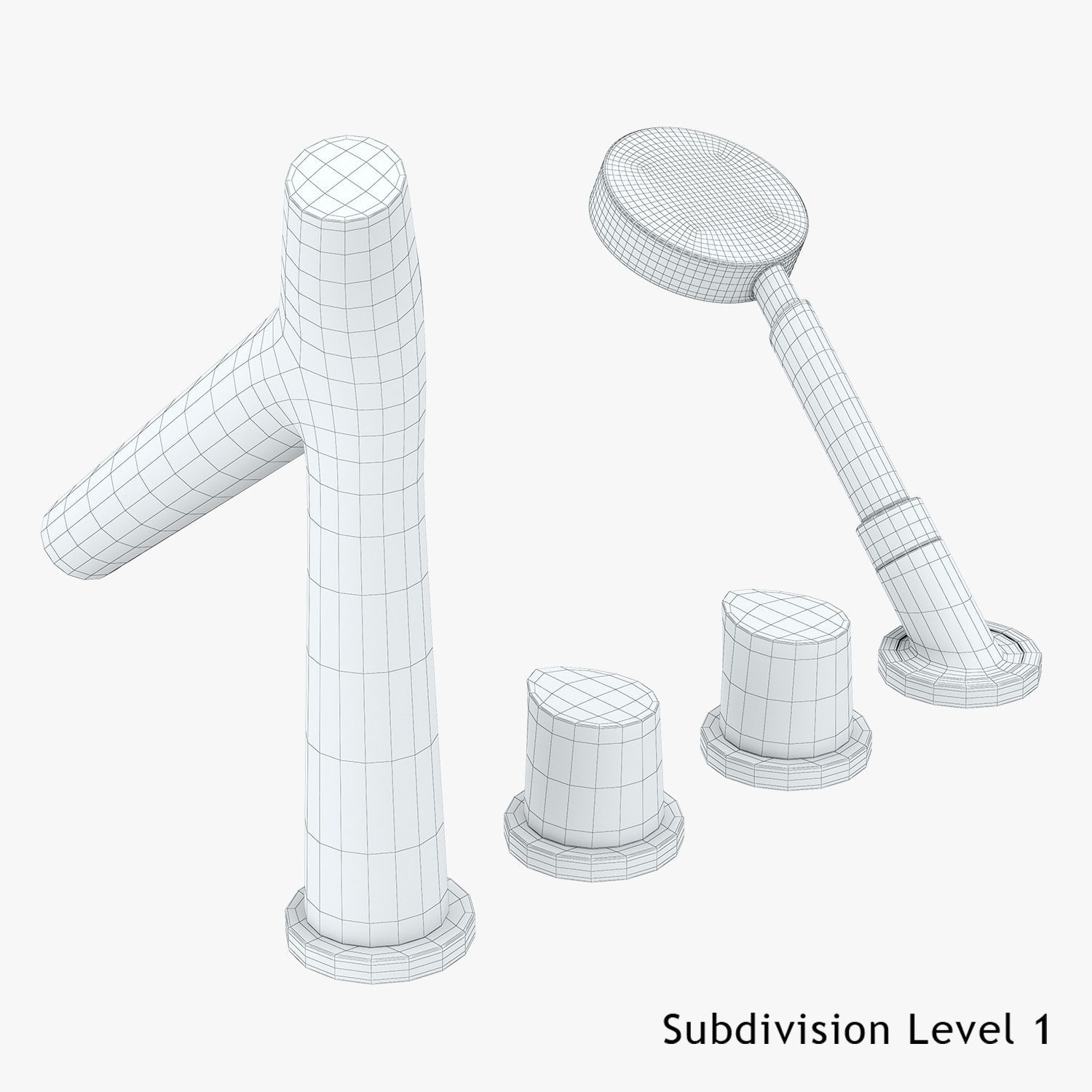 Hansgrohe Axor Starck Organic Bath Mixer 3D model_18