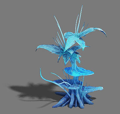 Ice and snow - ice tree 3D model
