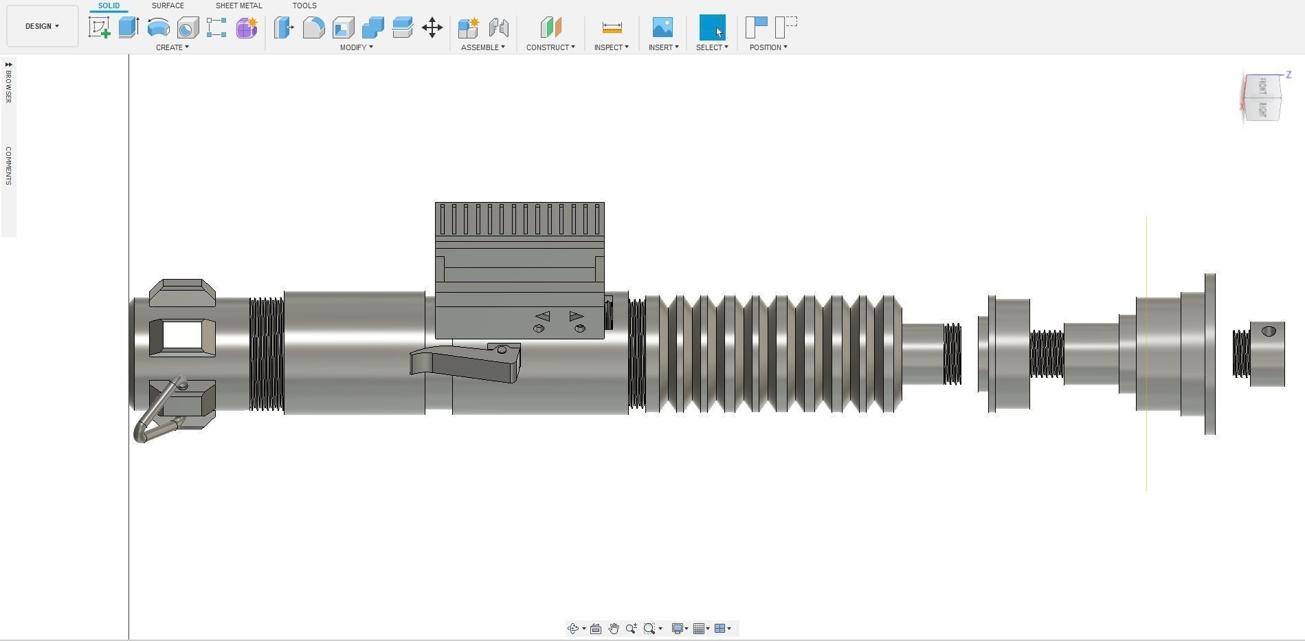 LUKE SKYWALKER LIGHT SABER 3D print model_1